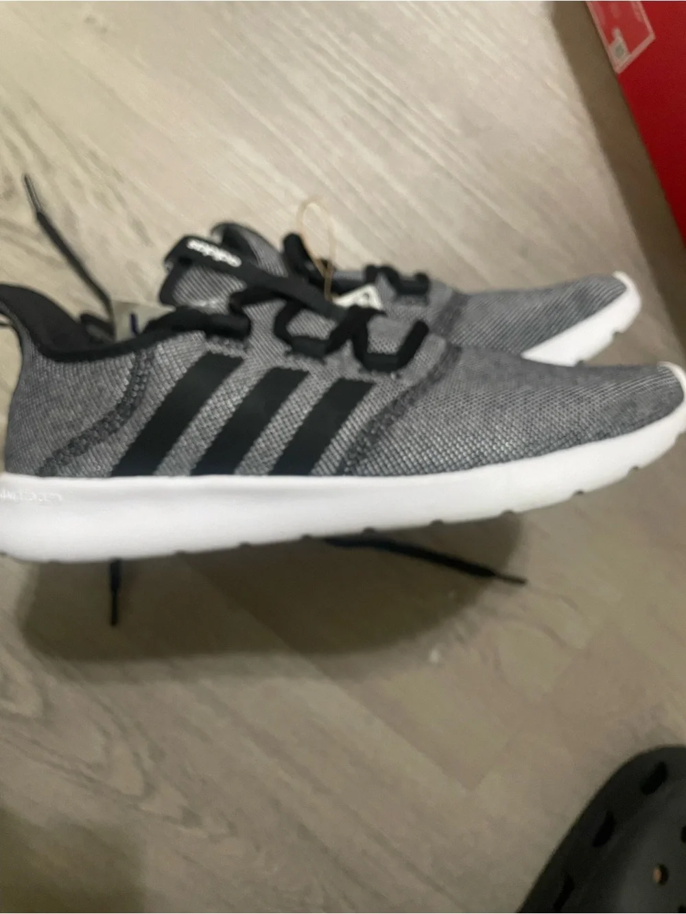 adidas Kids Grey & Black Athletic Sneaker